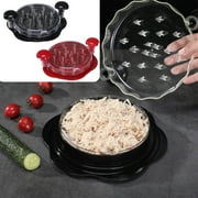Ywbawe Clearance Chicken Shredder with Transparent Cover, Large Meat Shredding Tool for Chicken, Pulled Pork, Beef, and More, Includes Brush and Fork, Visible Meat Crusher